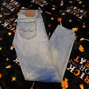 American Eagle Outfitters Light Wash Men’s Faux Distressed Blue Jeans Pants